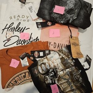 NWT Harley-Davidson women & men Tshirts size Med & Lg